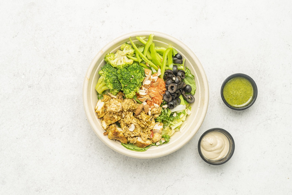 Mezze Harvest Bowl (لحم)