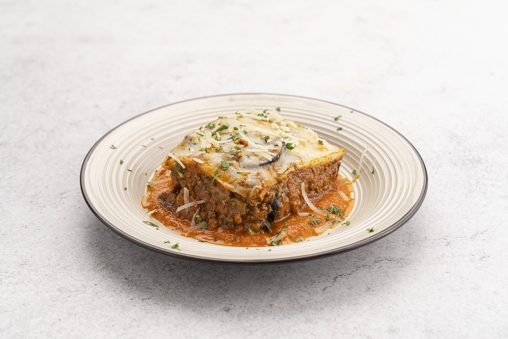 Keto Eggplant Musakaa with Ground Beef
