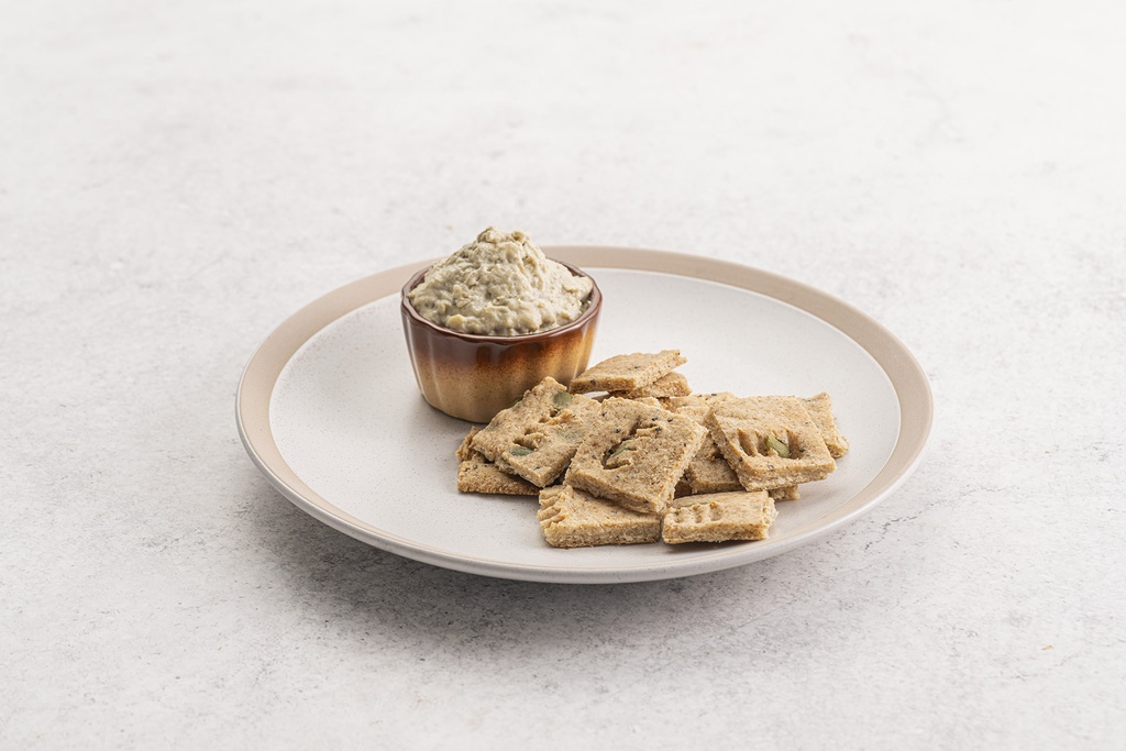 Crispy Pita With Baba Ganoush
