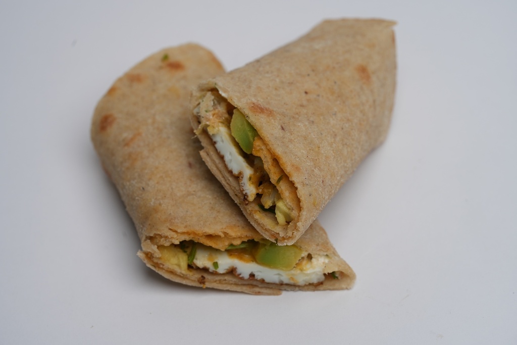 Keto Hallumi and Avocado Wrap