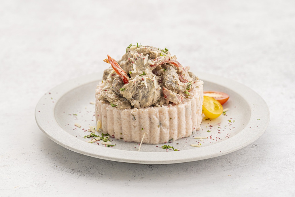 Beef Stroganov with Creamy Cauliflower