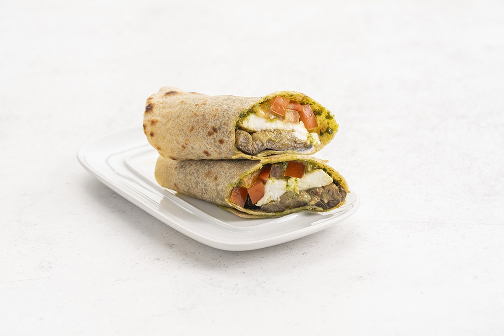 Gluten-Free Pesto Hallumi Wrap
