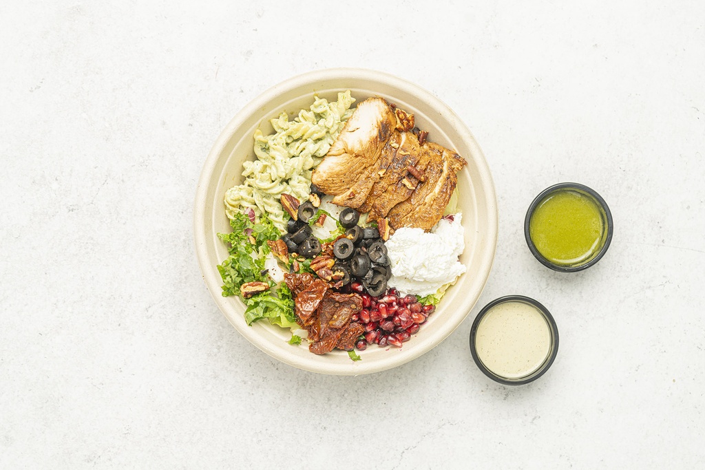 Pesto Pasta Chicken Bowl