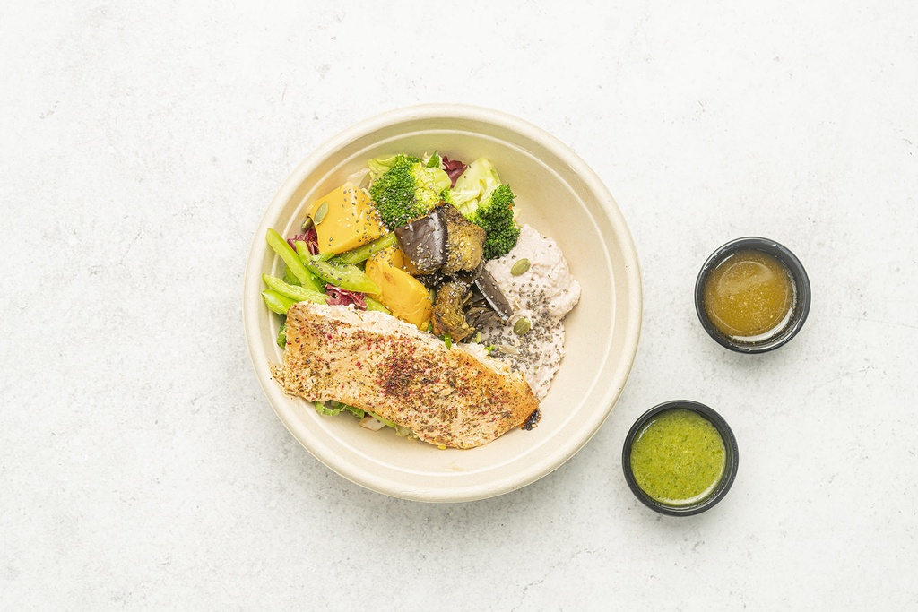 Low Carb Salmon Bowl
