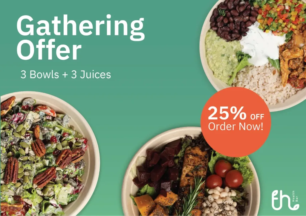 Gathering Offer (Mexican Chicken Bowl, Orange Juice, Freshhouse Oatmeal)