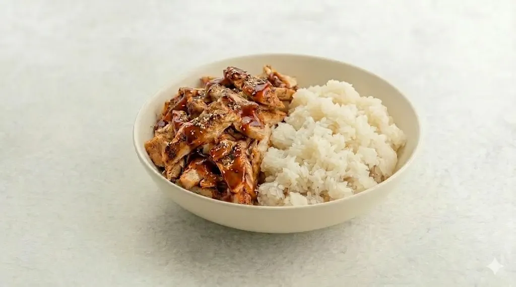 Chicken triyaki with Japanese Rice (H)