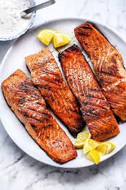 100g Grilled salmon (Honey Glazed Salmon)